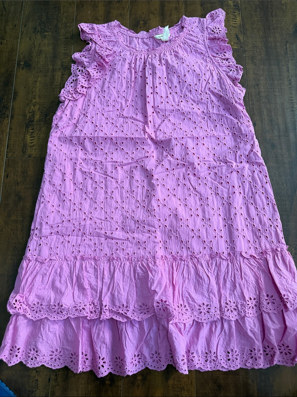 Matilda Jane Pink Eyelet Ruffle Dress